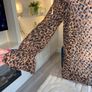 Ladies Monsoon Brown Liza Leopard Print Blouse Image 5