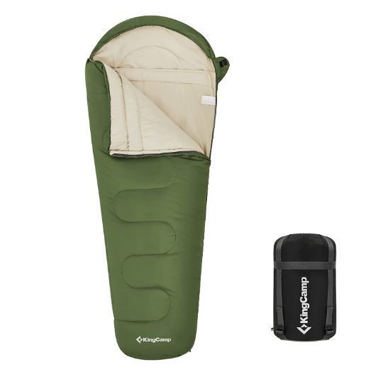 Mummy Sleeping Bag for Adults Kids Children Junior 3 Season Winter Double Layer 300GSM Lightweight Single Compact Thermal Warm