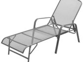 Sun Lounger Steel Anthracite