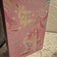 Sunkissed Pure Glow Medium Tanning Gift Set Brand New Sealed