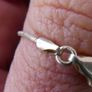 Pearl Drop bridal Necklace Sterling Silver 925 teardrop pearl necklace Real Pearl pendant simple pearl 1,7g L-8" Image 2