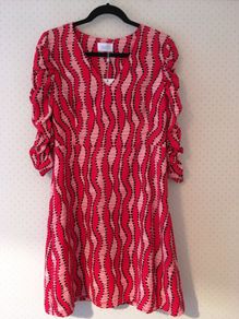 SAVIDA Wildfire Printed Midi Dress New RED