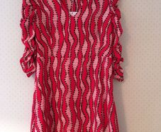 SAVIDA Wildfire Printed Midi Dress New RED