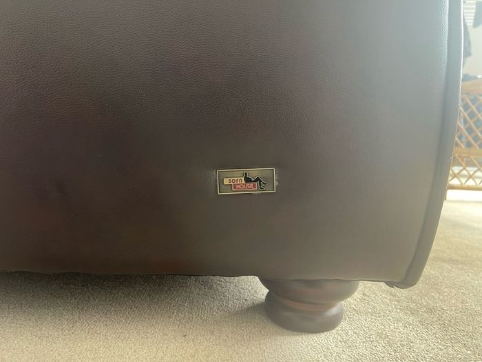 Two Genuine barely used Leather Sofas FREE DELIVERY ACROSS DUBLIN
