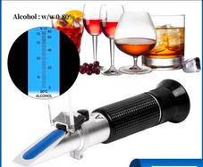 Handheld 0-80% Alcohol Refractometer For Spirits Household Liquor Brewing Refractometer Alcohol Concentration Detector