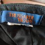 Trussardi Jeans Black Flat Peak Glitter Lettering Baseball Logo Hat Cap Image 6