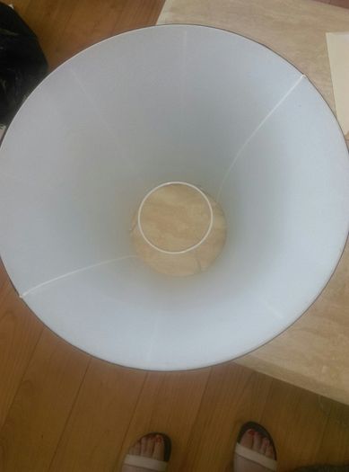 Large black lampshade