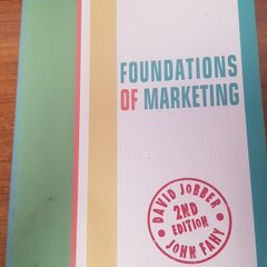 Foundations of Marketing, David Jobber and John Fahy