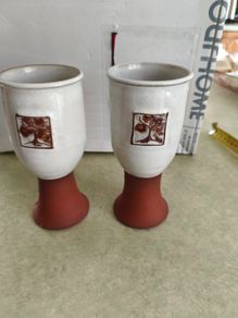 Oema Ceramics, an Irish pottery studio SET OF 2 WINE GOUBLETS