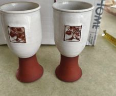 Oema Ceramics, an Irish pottery studio SET OF 2 WINE GOUBLETS
