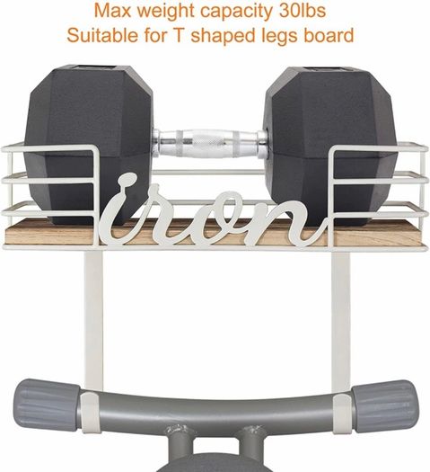 Ironing Board Hanger Wall Mount - Laundry Room Iron and Ironing Board Holder (MULTIPLE COLOURS)