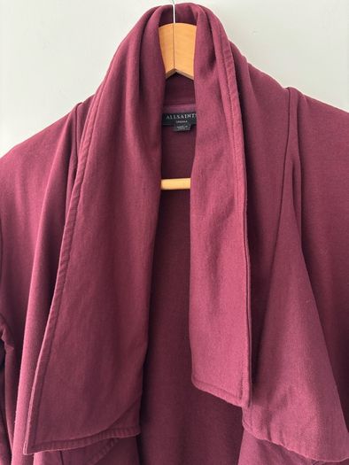 AllSaints Delia Draped Waterfall Cardigan