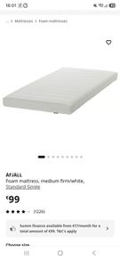single foam mattresses x 2