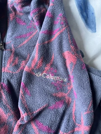 Brand new Columbia navy and multi fleece 1/4 zip