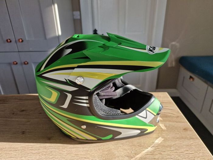 MX helmet full face green size Youth XL