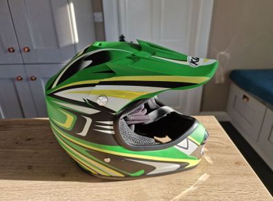 MX helmet full face green size Youth XL