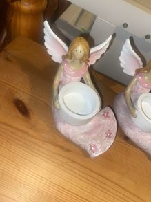 Pink Fairy Tea light Holders