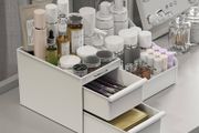 Makeup Organizer Storage Drawers, Large Capacity Cosmetic Organisers for Lipsticks, Jewelry, Nail Care, Skincare Organiser for Vanity, Ideal Desk Organizer for Dresser