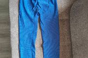 Peach Perfect Regular Waist Leggings - Royal Blue  size S