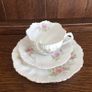 Edwardian Unstamped Ornate Porcelain Tea cup saucer and side Trio Image 10