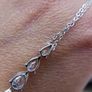 9Ct White Gold 375 Shell Pearl Zirconia Drop Pendant 2,5g L-11" Image 7