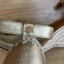 Ladies gold wedge shoes Image 8