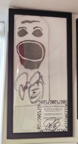 WWE Wrestling framed Signed Socko with signed cert