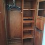 Walnut finish wardrobe, old Image 3