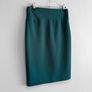 Pre Owned Emery Rose Teal Textured Pencil Skirt Image 2
