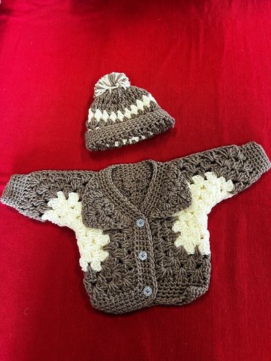 cardigan and hat