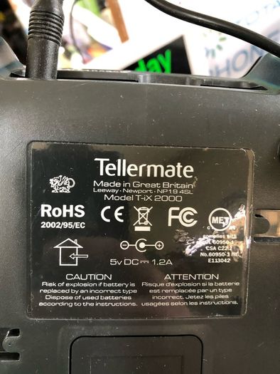 Tellermate T-iX 2000 Money Counter Machine