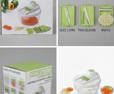 BRAND NEW: Veggi Kitchen 9 - Piece Vegetable Slicer with 4L Bowl | Collection D13