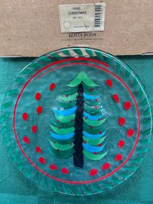 NEW Vintage Swedish Kosta Boda Crystal plate