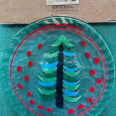 NEW Vintage Swedish Kosta Boda Crystal plate