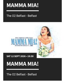 Mamma Mia tickets Belfast