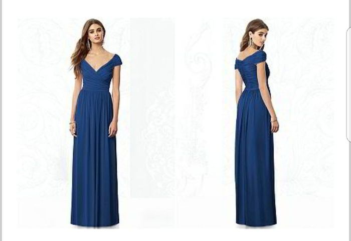 Dessy style 6697 (colour Estate Blue)