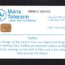 1997 Isle of Man UK3/ 33 units Puffins (Siemens - S30 (Module 34)) Phone Card. Image 2
