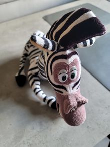 Rare 2004 Dreamworks Marty Madagascar Gosh International Soft Toy Plush Teddy Bear Like New