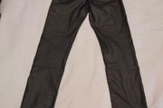 leather effect biker trousers