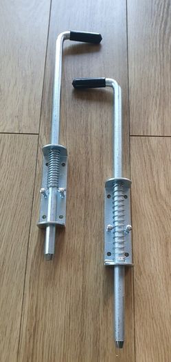 spring bolt latches garage door and hasp & staple