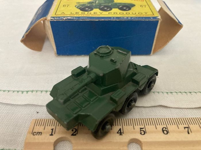 Matchbox 67. Saladin armoured car. Mint in box. 1959.