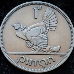 [#116] - Ireland 1940 | Irish 1d | Irish One Penny | Hen and Chicks | KM.11