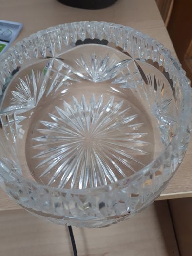 Cutglass sugar bowl