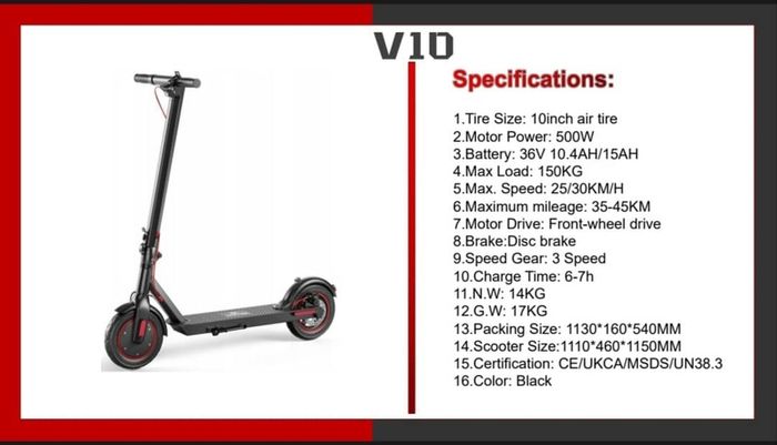 Electric scooter 500w
