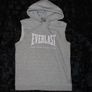 Everlast Mens sleeveless Grey Cotton Pullover Hoodie Size M Image 2