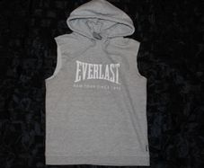 Everlast Mens sleeveless Grey Cotton Pullover Hoodie Size M