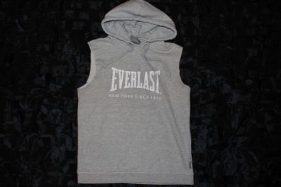 Everlast Mens sleeveless Grey Cotton Pullover Hoodie Size M