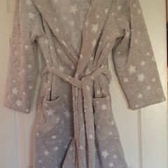A Lovely Grey Dressing Gown - Star Pattern - Read Carefully ref Size - #