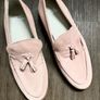 River Island Men Light Pink Suede Tassel Loafers Image 5