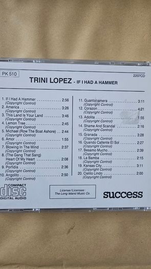 Trini Lopez. If I Had A Hammer.